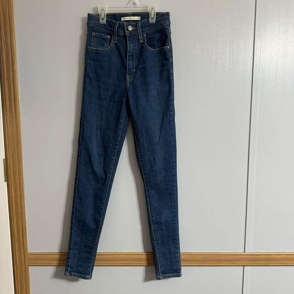 Levi’s Mile High Super Skinny Jeans Size 24 - Picture 1 of 15